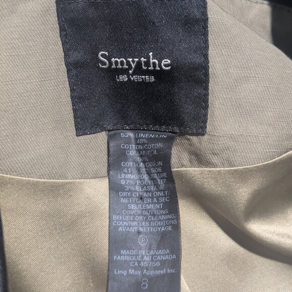 Smythe | Two-Tone Blazer In Olive - Picture 4 of 11